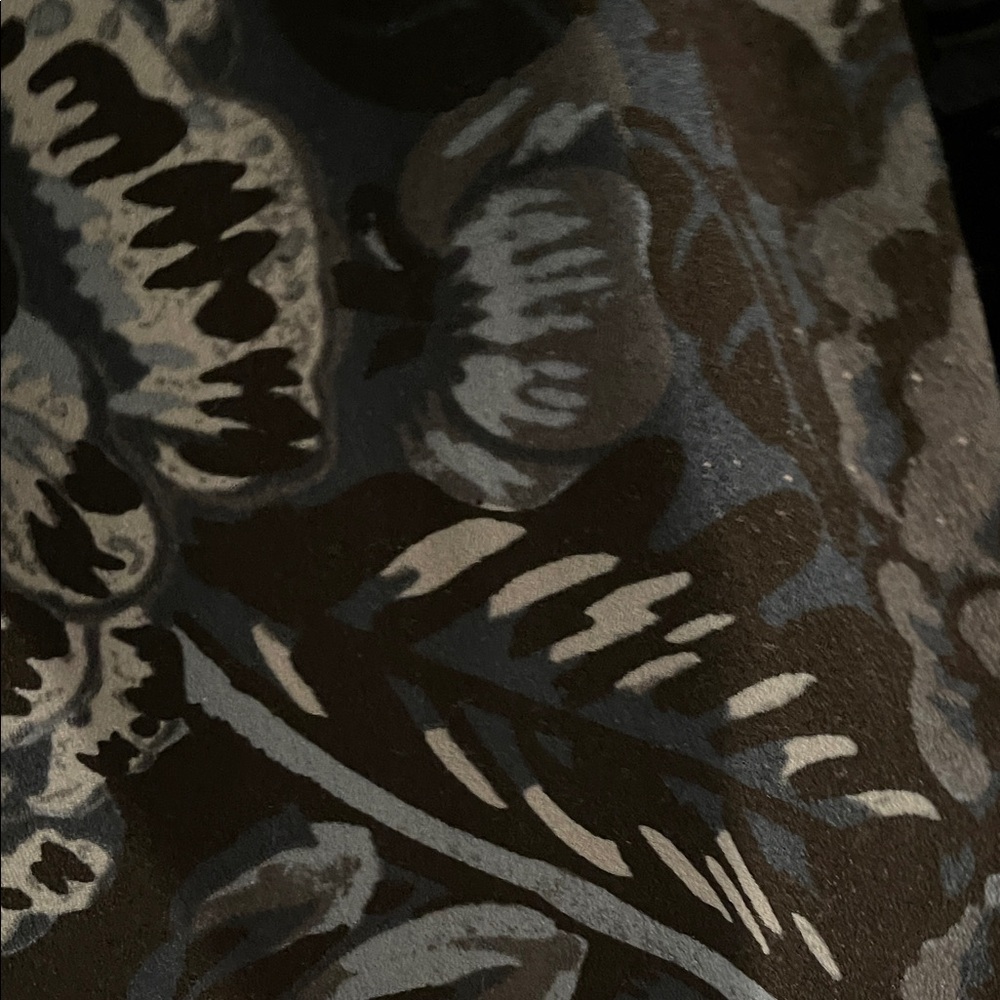LOFT Blue and Black Patterned Dress - Picture 10 of 11